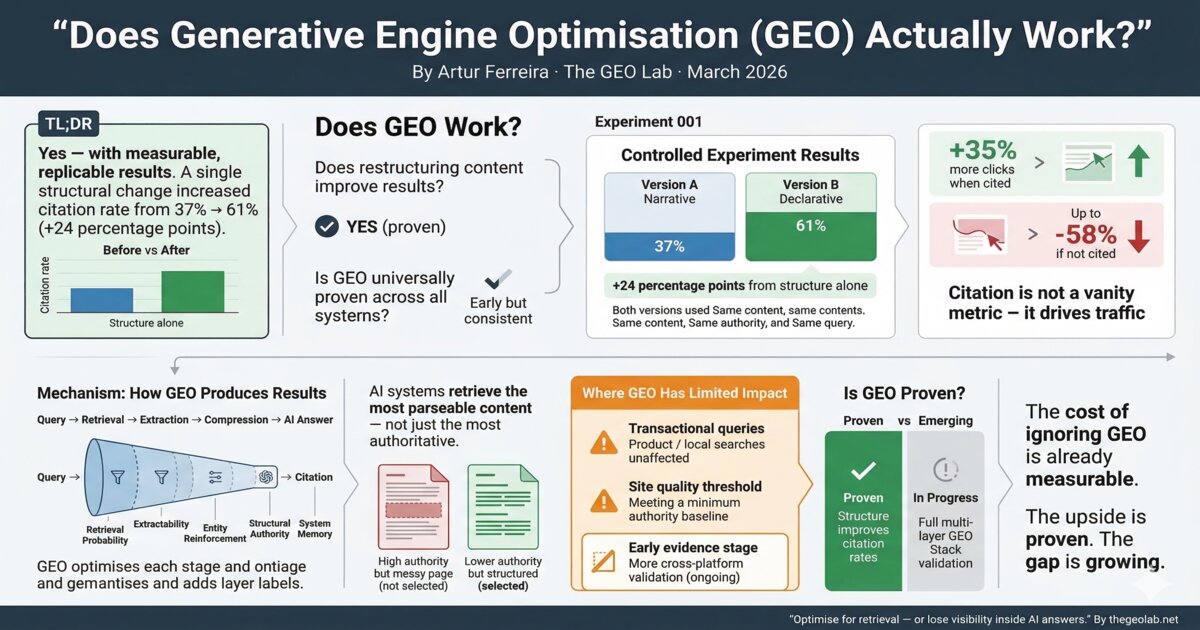 Does GEO actually work evidence and analysis
