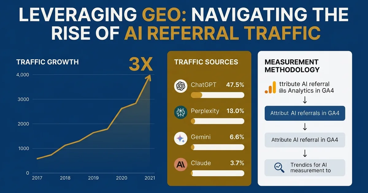 AI Referral Traffic 3x’d: What It Actually Means to Measure