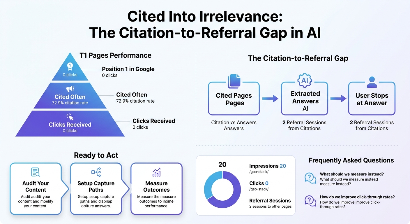 Cited Into Irrelevance: What Happens When AI Answers Your Questions Better Than Your Pages Do