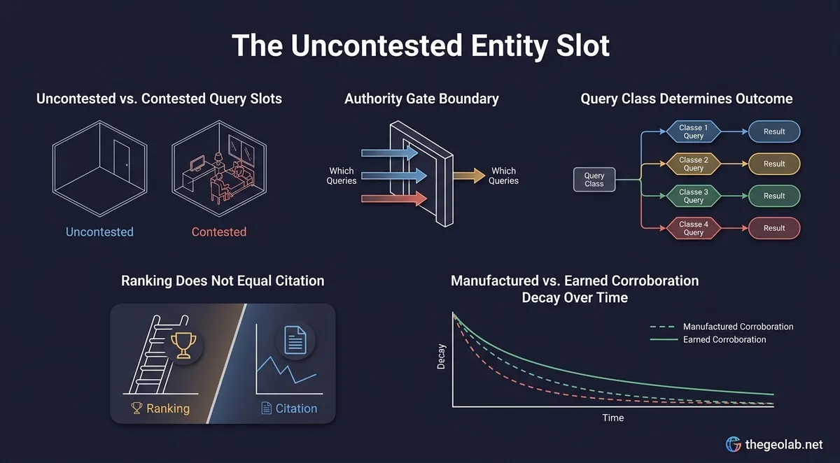 The Uncontested Entity Slot: Where It Is Just SEO Is Actually True