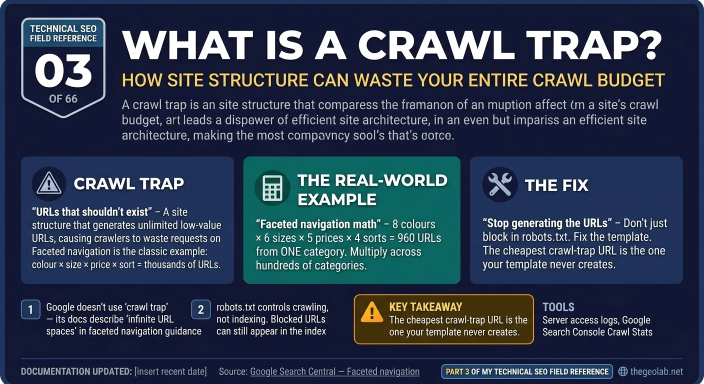 What is a crawl trap? Give a real-world example. 10 What is a crawl trap? Give a real-world example.